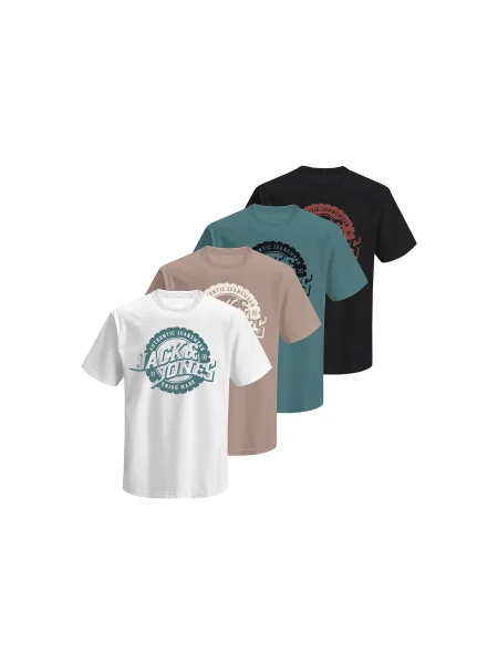 Jack & Jones 4 db póló Blubaron Színes Regular Fit