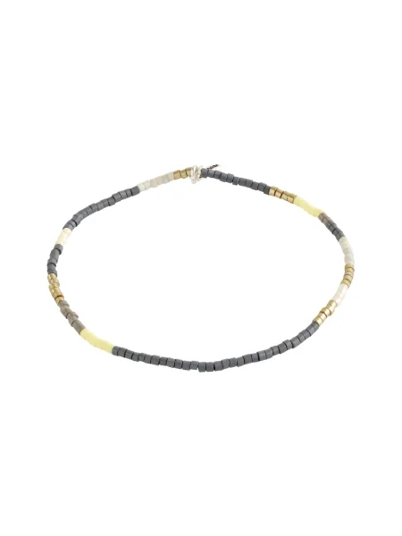 Pilgrim Zapestnica Alison rumena srebrna siva