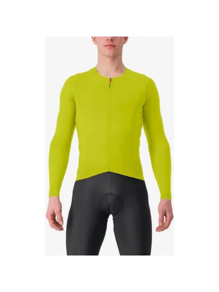 Koszulka z długim rękawem Castelli Fly w kolorze siarkowożółtym XXL żółta