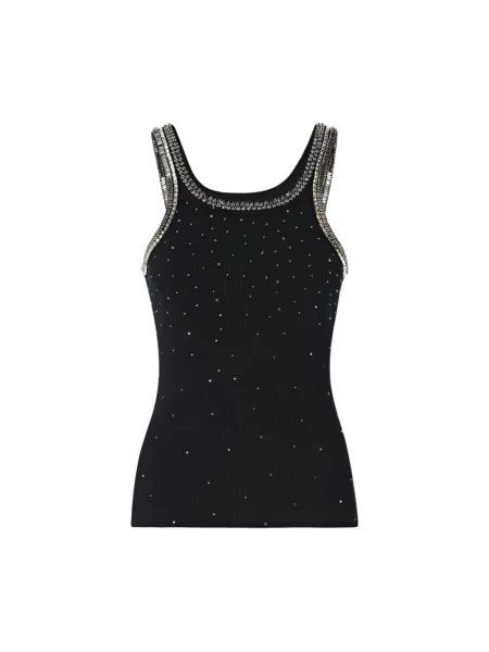 Dzianinowy top Pinko czarny
