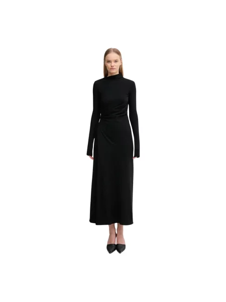 Sukienka maxi Sportmax wełniana czarna