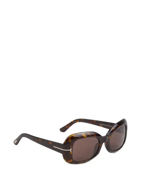 Ochelari de soare ovali Tom Ford maro