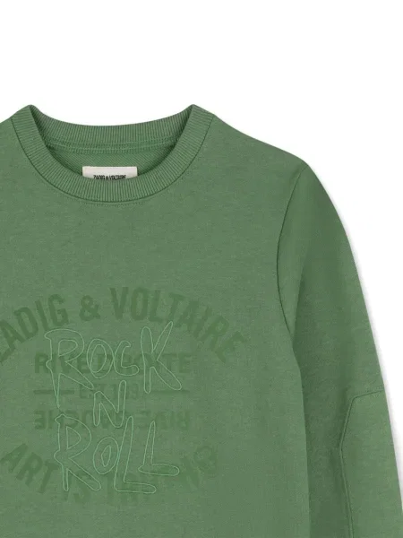 Dětska mikina Zadig & Voltaire zelená