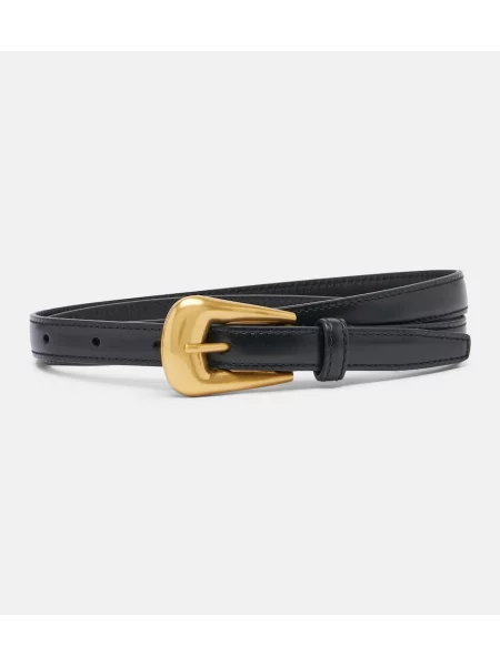 Cu centură curea Saint Laurent din piele negru