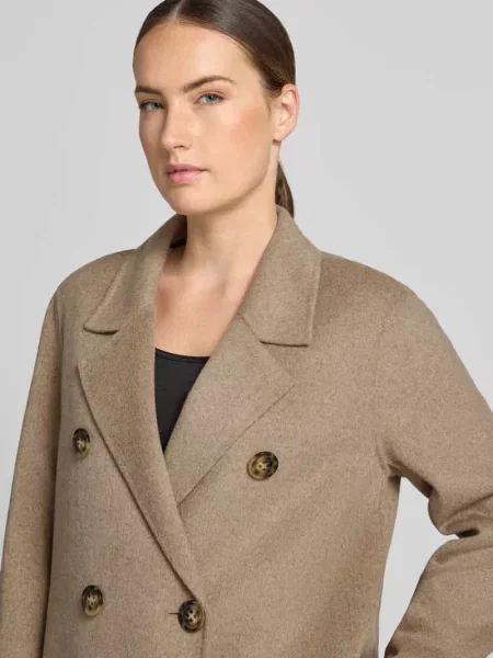 Płaszcz z wełny z podwójną listwą guzikową S.oliver Black Label