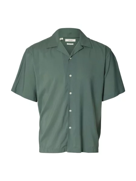 SELECTED Košile SLHAIR tmavě zelená