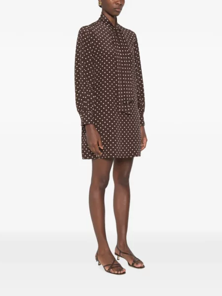 Rochie mini Valentino Garavani cu buline maro