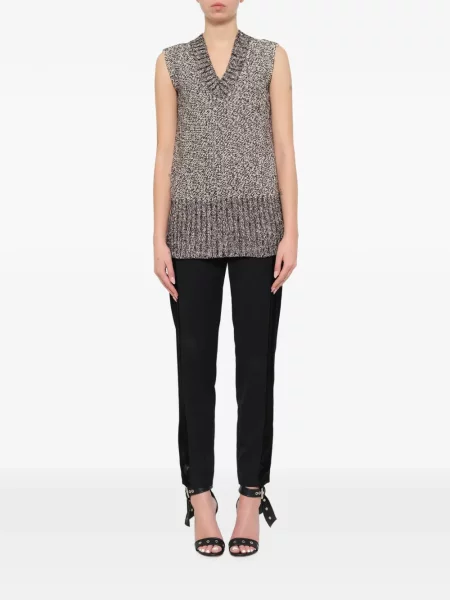 Top Lanvin tricotate cu decolteu în V