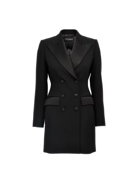 Płaszcz Dolce And Gabbana wełniany czarny