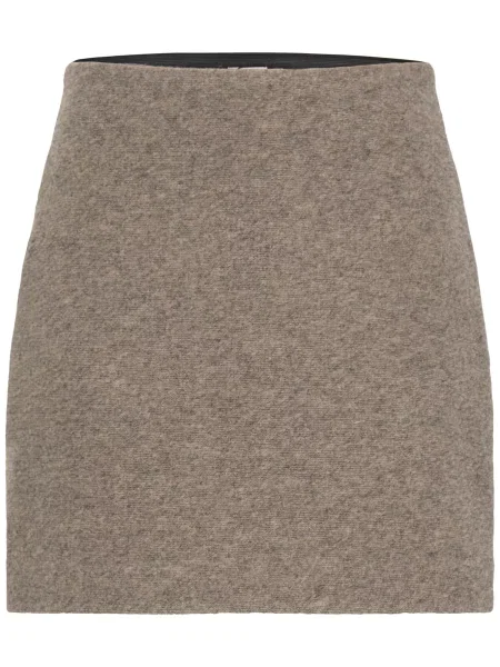 ICHI Fustă IHWOLCA taupe gri