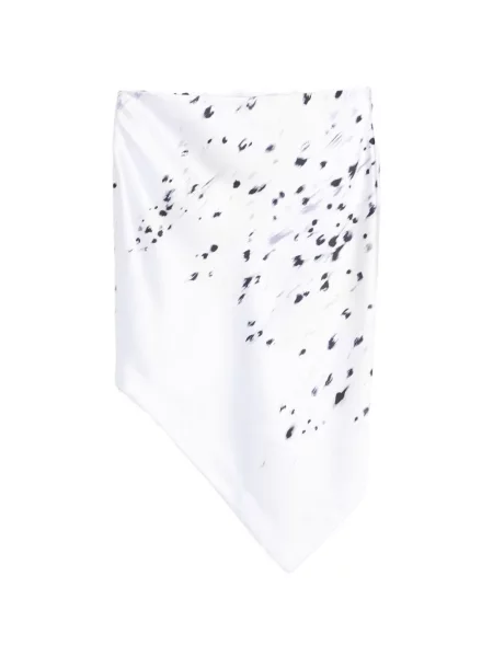 Fustă midi Iro cu imagine până la genunchi alb