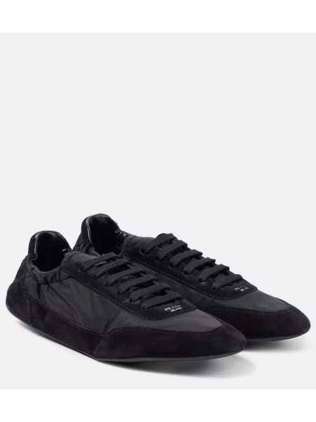 Superge Prada iz semiša črna