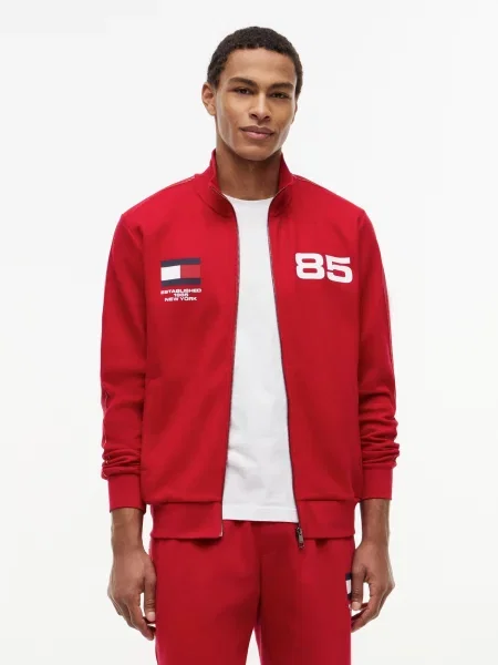 TOMMY HILFIGER Hanorac COUNTRIES bleumarin / roșu alb