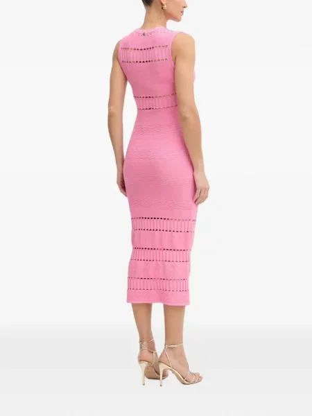 Rochie midi Twinset tricotate roz