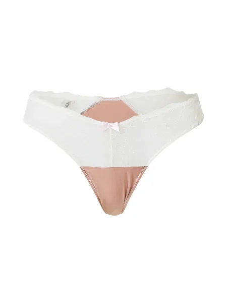 WILD LOVERS Tanga SOLENE maro cappuccino alb