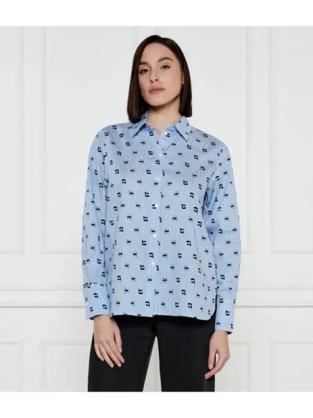 Karl Lagerfeld Ing IKON AOP | Loose fit kék