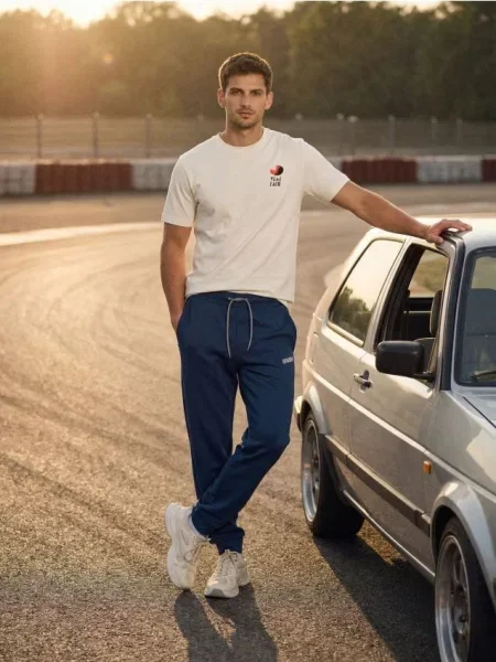 Sinsay Spodnie dresowe jogger niebieski