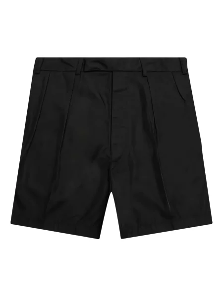 Pantaloni scurți Raf Simons plisate negru