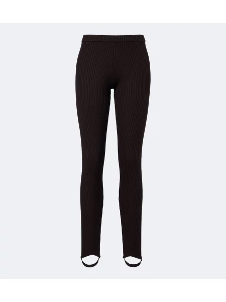 Leggings The Frankie Shop de lână maro