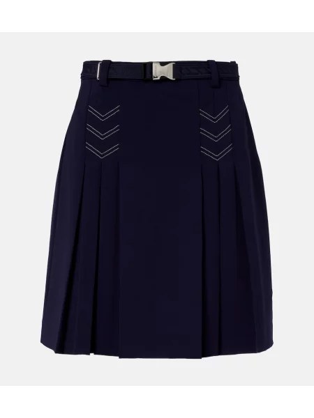 Cu centură fustă Tory Burch albastru