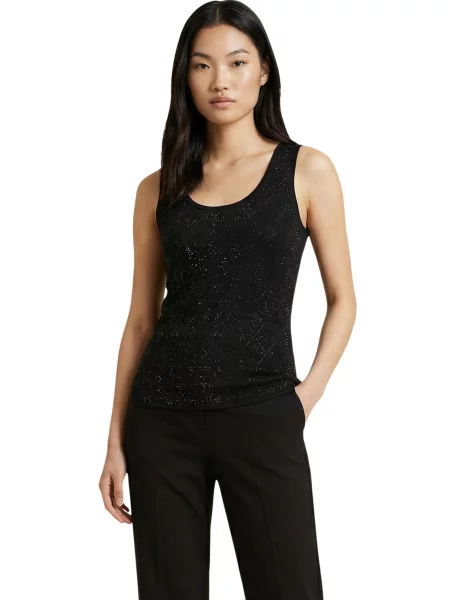 Majica brez rokavov Guess brez rokavov črna