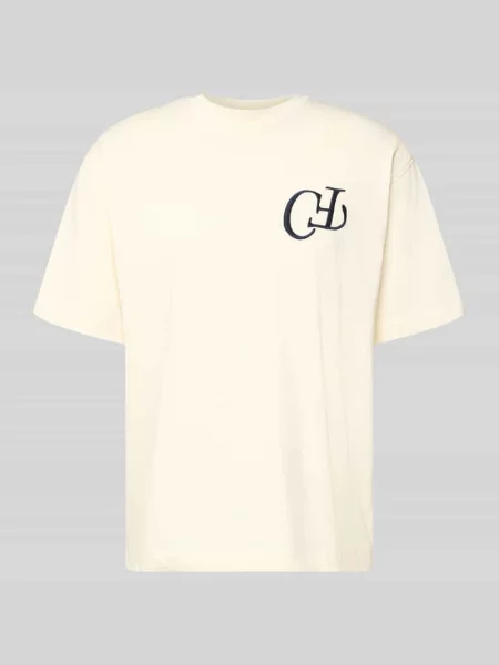 T-shirt z czystej bawełny model KARLBERG' Casual Friday