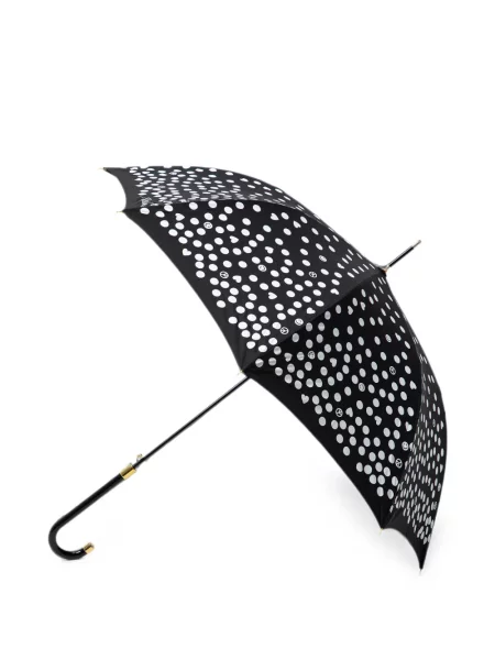 Umbrelă Moschino cu buline cu imagine negru
