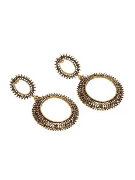 SOHI Uhani zlata črna