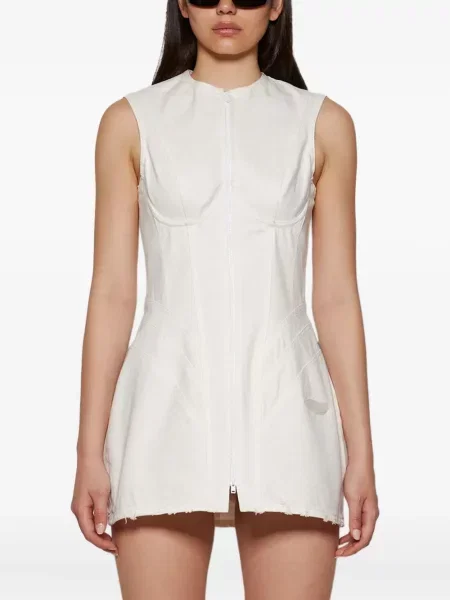 Rochie mini Natasha Zinko de costum alb