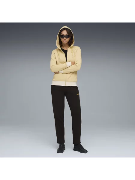 Dres z kapturem i metalicznym wykończeniem