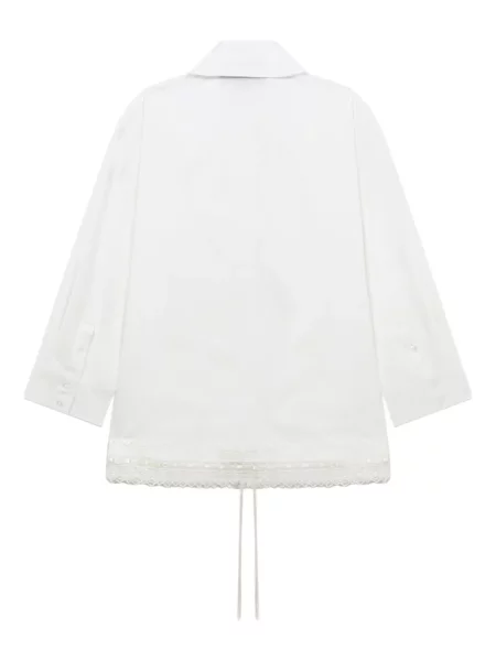 Cămașă Simone Rocha din dantelă alb