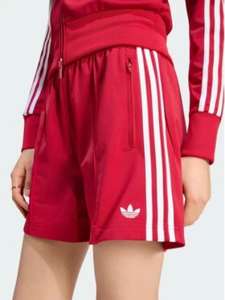 Adidas Kratke hlače iz tkanine Firebird Classic rdeča