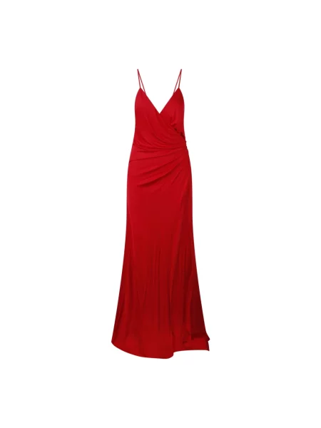 Długa sukienka maxi Pinko czerwona