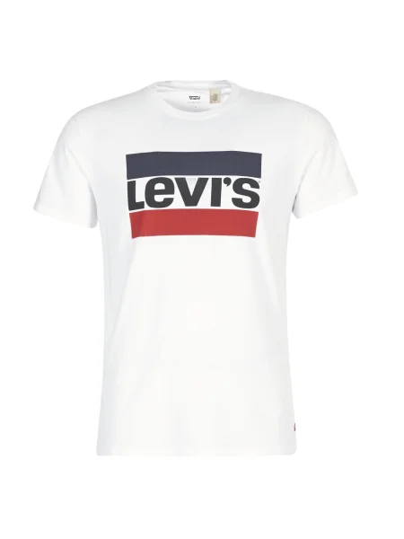 Grafikus póló Levi's® autogrammal fehér