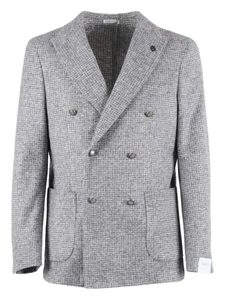 Sacou Brera în carouri cu imagine gri