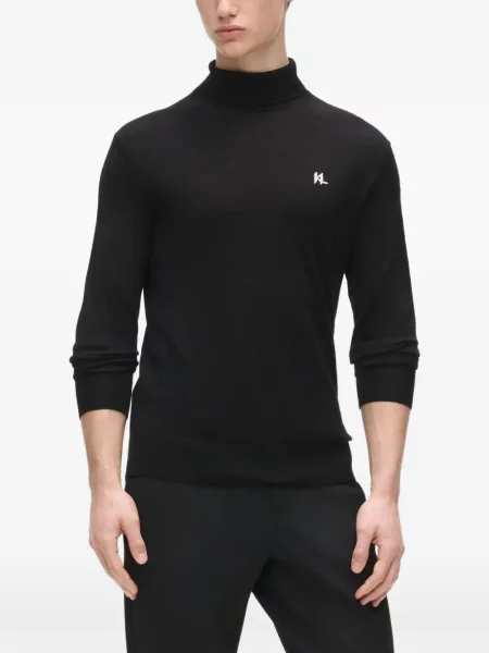 Vilnonis golfas Karl Lagerfeld juoda