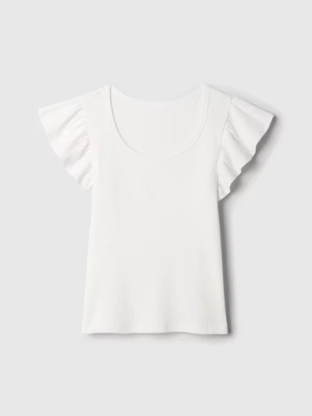 Tricou copii Gap alb