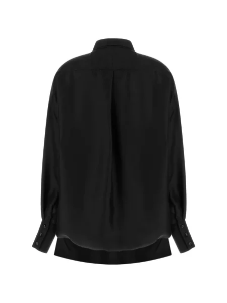 Tricou polo Di.la3 Pari' de mătase negru