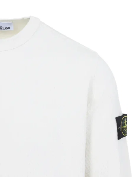 Pulover Stone Island cu strasuri alb