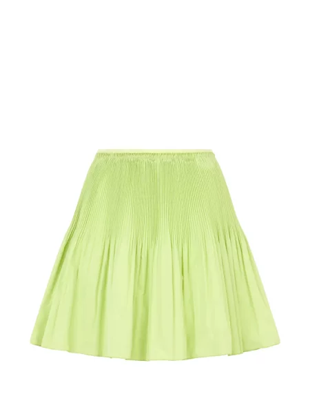 Fusta plisata Valentino Garavani plisată verde