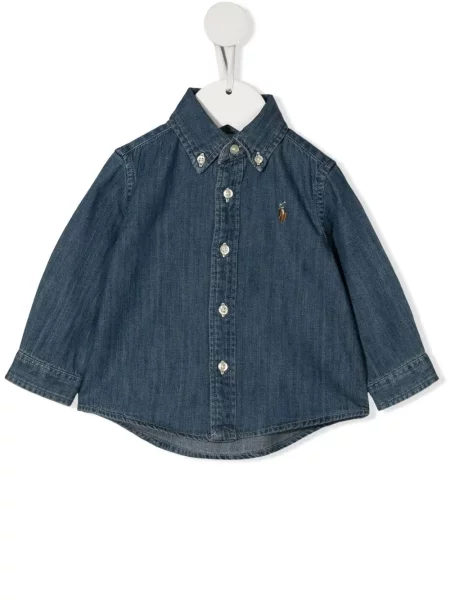 Koszula dżinsowa dziecięca Polo Ralph Lauren niebieska