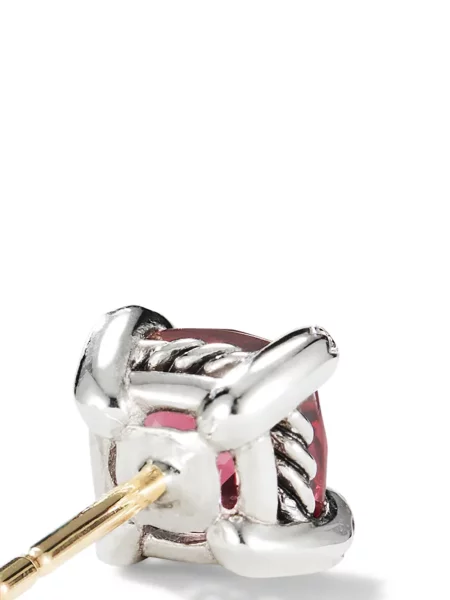 Auskarai David Yurman su granatu raudona