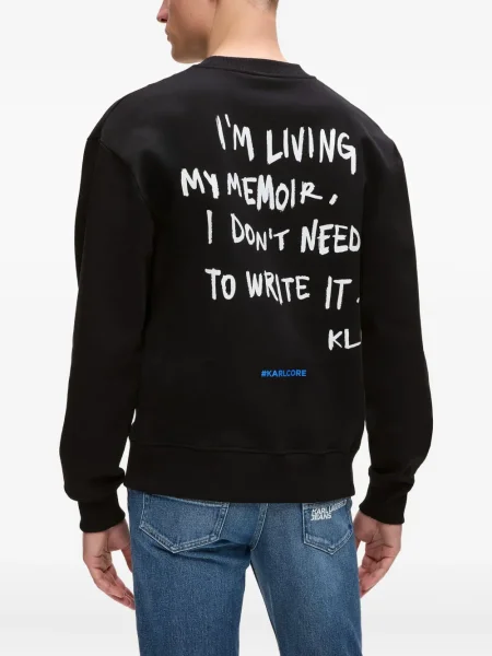 Hanorac Karl Lagerfeld Jeans cu imagine negru