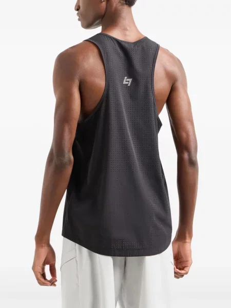 Риза Ea7 Emporio Armani с принт черно