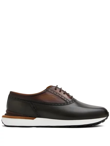Sneakerși Magnanni din piele negru