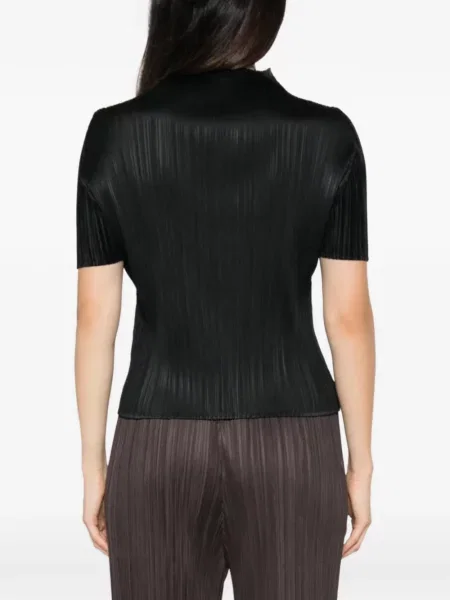 Tricou Pleats Please Issey Miyake negru