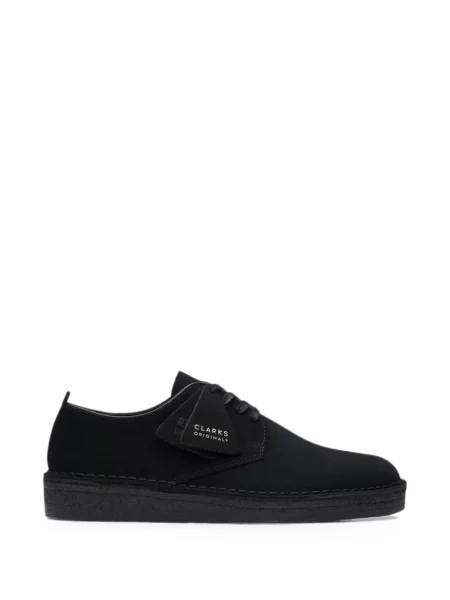 Pantofi derby Clarks Originals din piele de căprioară negru
