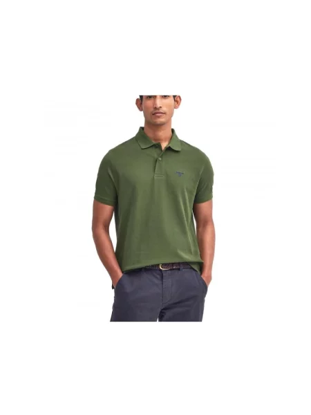 Lekka koszulka polo Barbour zielona