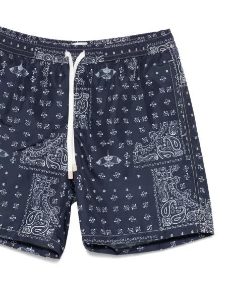 Slip de baie Eleventy cu imagine cu model paisley albastru