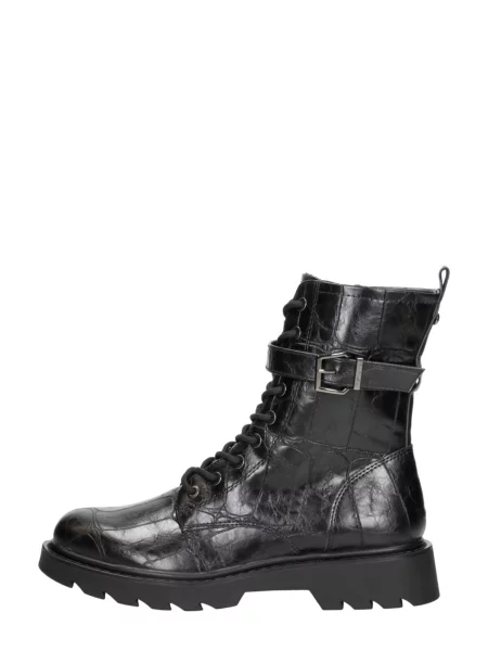 Tamaris Ghete cu șireturi Veterschoenen Hoog' negru